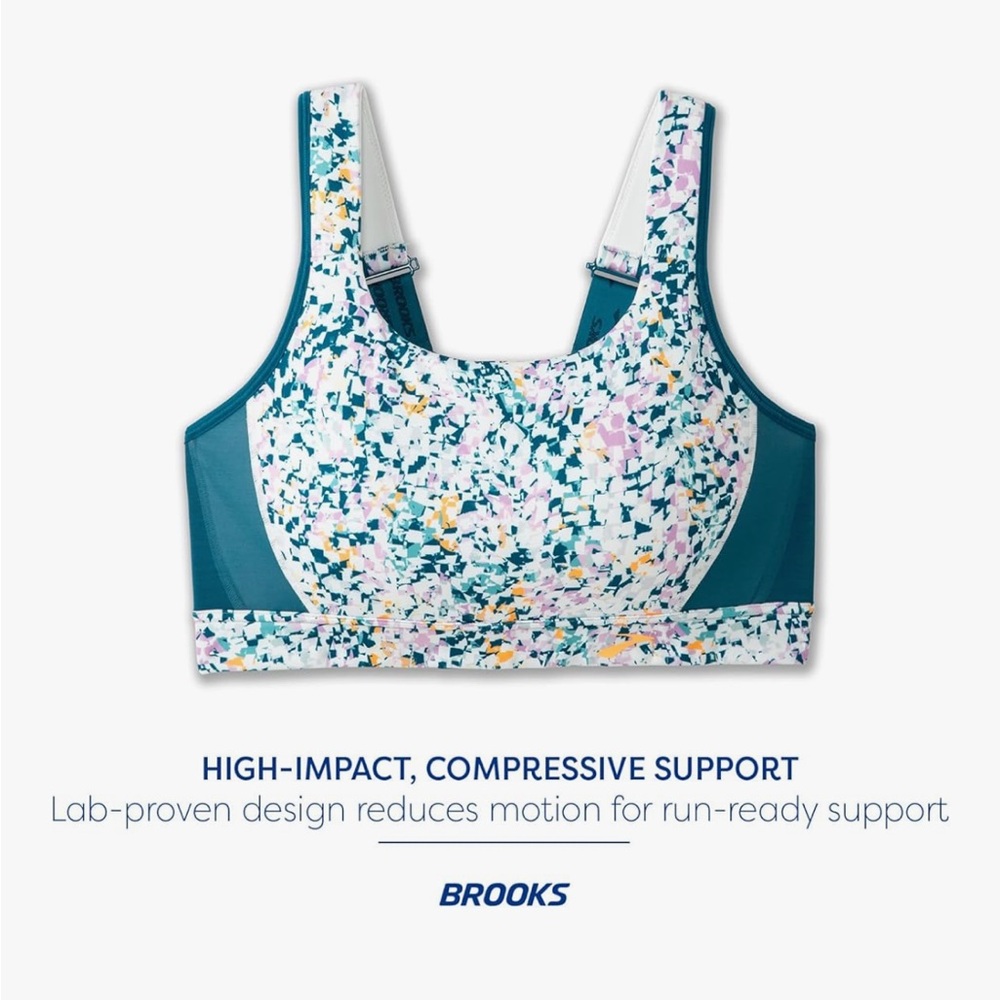 Brooks Multicolor Sports Bra Size 34E - Picture 5 of 7